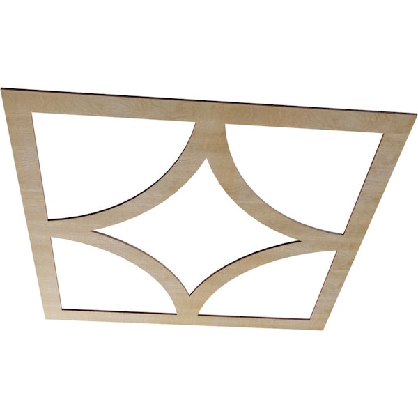 Statesman Wood Fretwork Pierced Ceiling Medallion, Birch, 32OD X 20 1/2ID X 1/4T